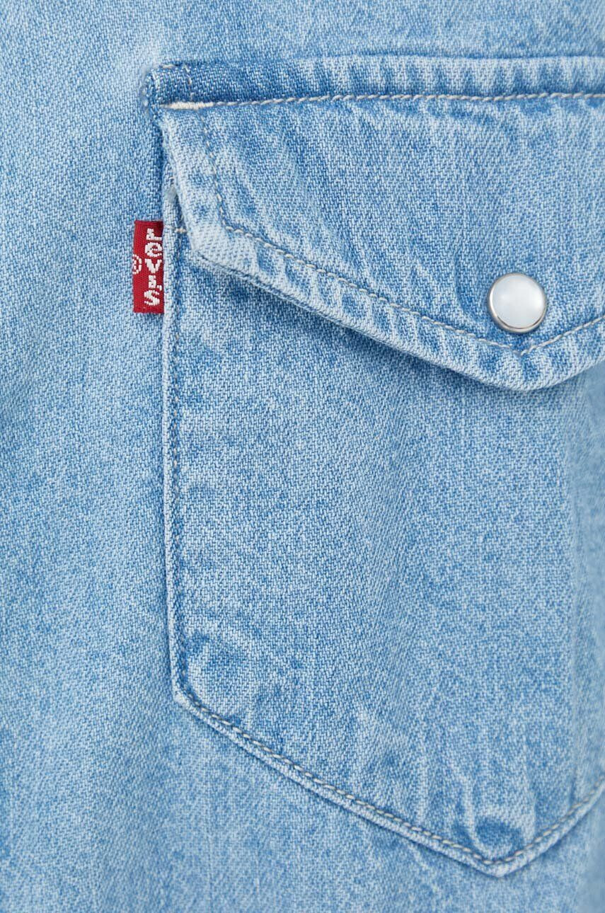 Levi's camasa jeans femei cu guler clasic relaxed - Pled.ro