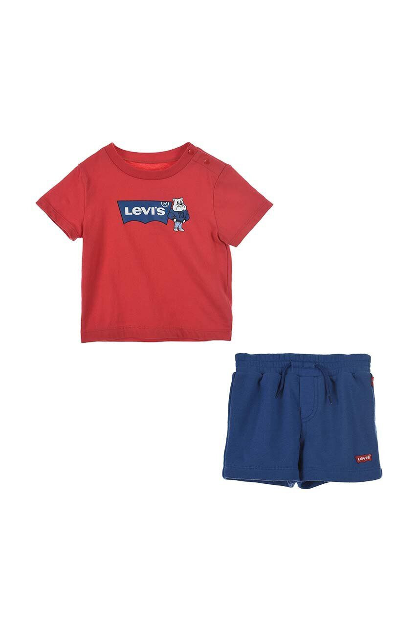 Levi's compleu bebe culoarea rosu - Pled.ro