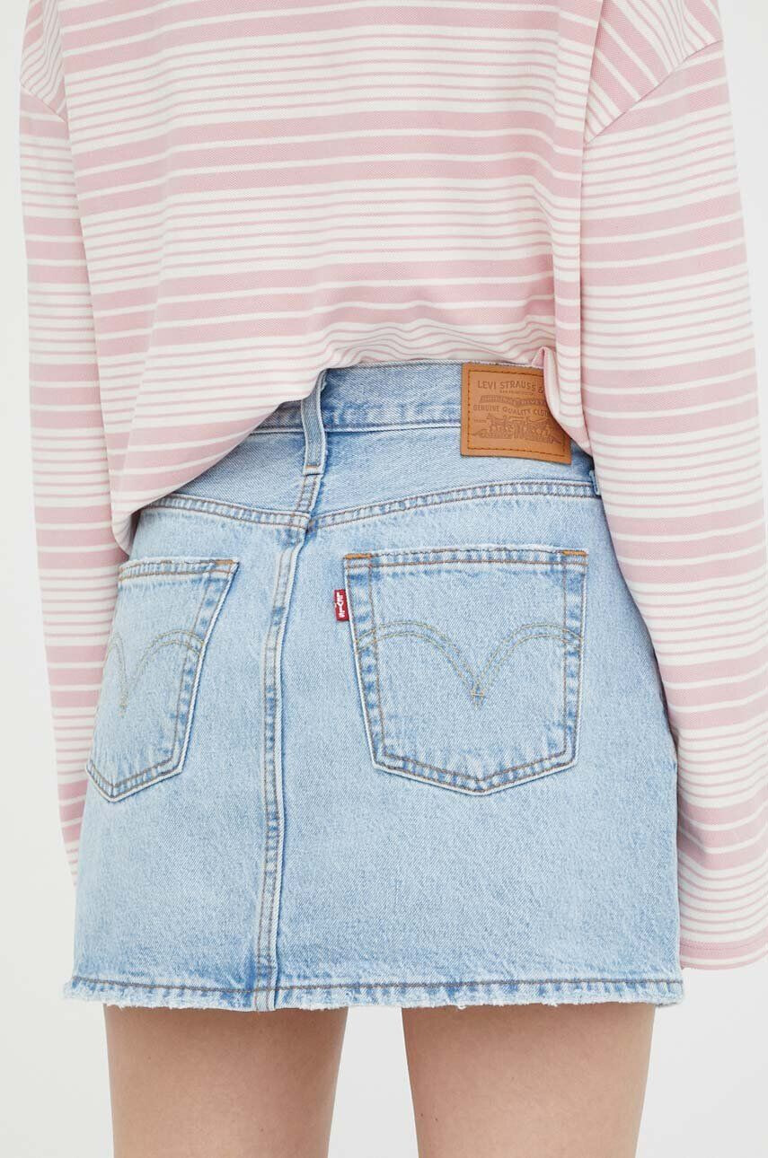 Levi's fusta jeans mini drept - Pled.ro