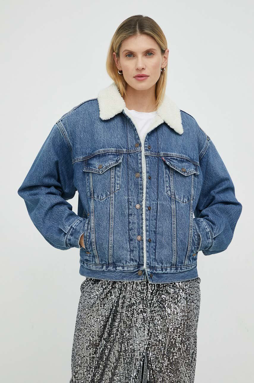 Levi's geaca jeans femei de tranzitie oversize - Pled.ro