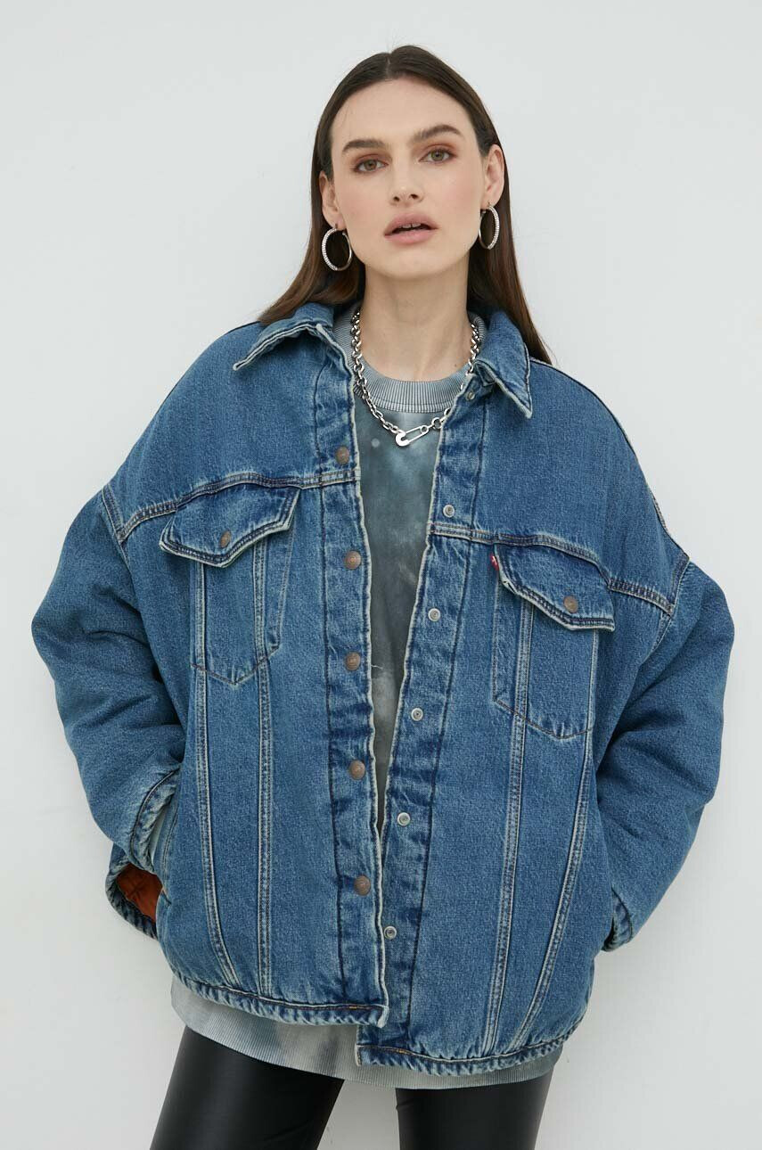 Levi's geaca jeans femei de tranzitie oversize - Pled.ro