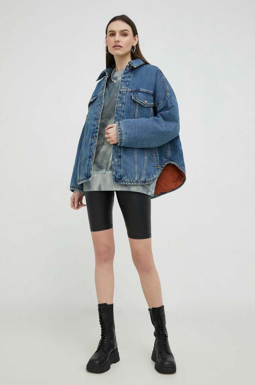 Levi's geaca jeans femei de tranzitie oversize - Pled.ro