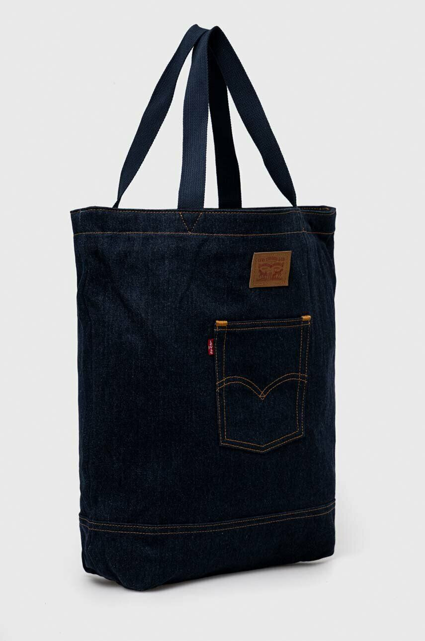 Levi's geanta de bumbac culoarea albastru marin - Pled.ro