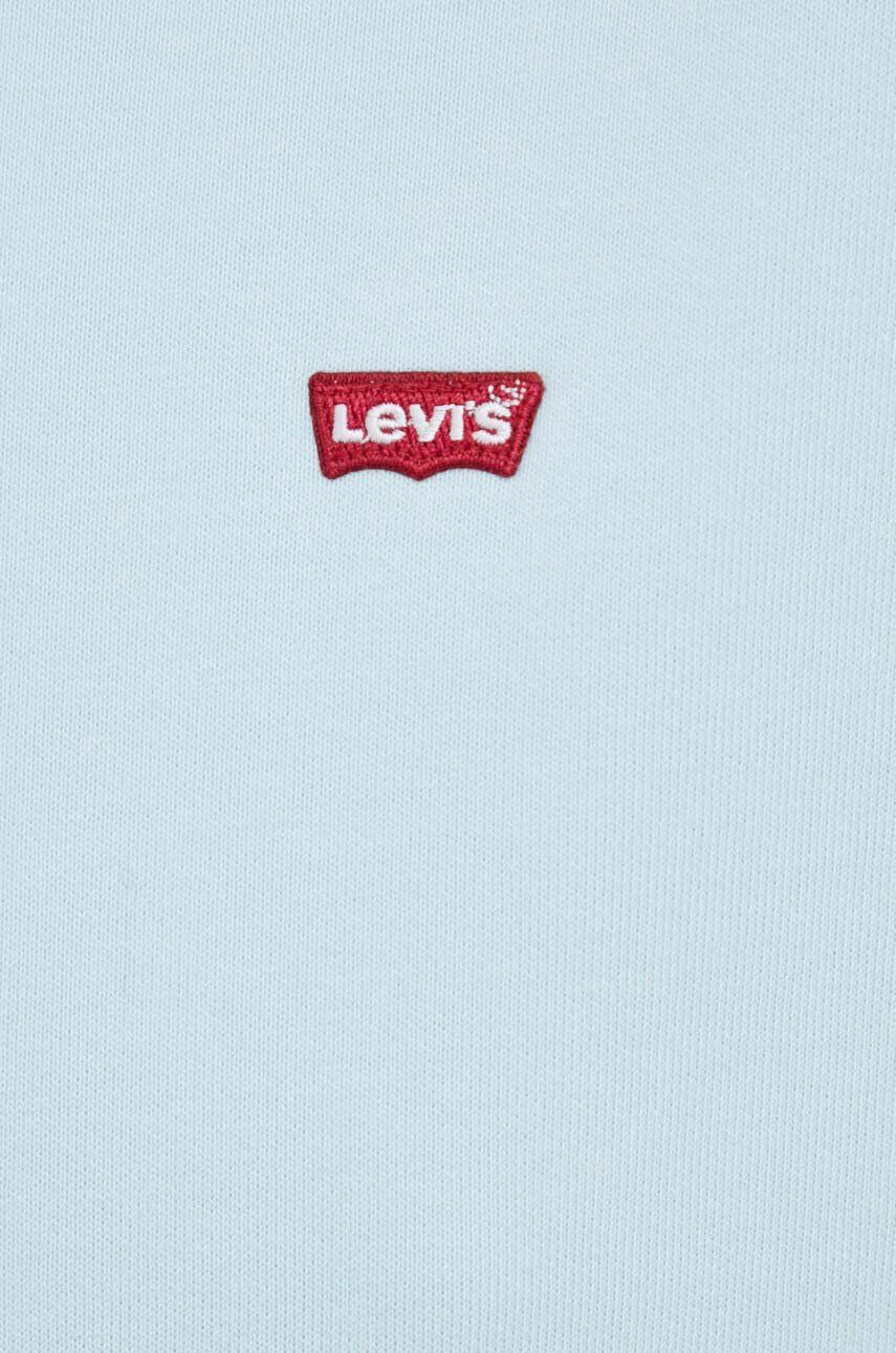 Levi's hanorac de bumbac femei cu glugă neted - Pled.ro