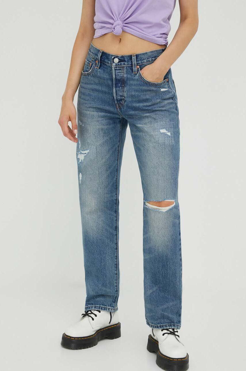 Levi's jeansi 501 90S femei medium waist - Pled.ro