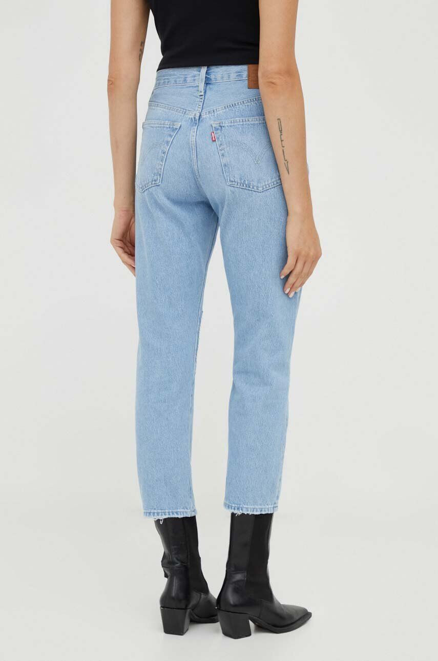 Levi's jeansi 501 CROP femei high waist - Pled.ro