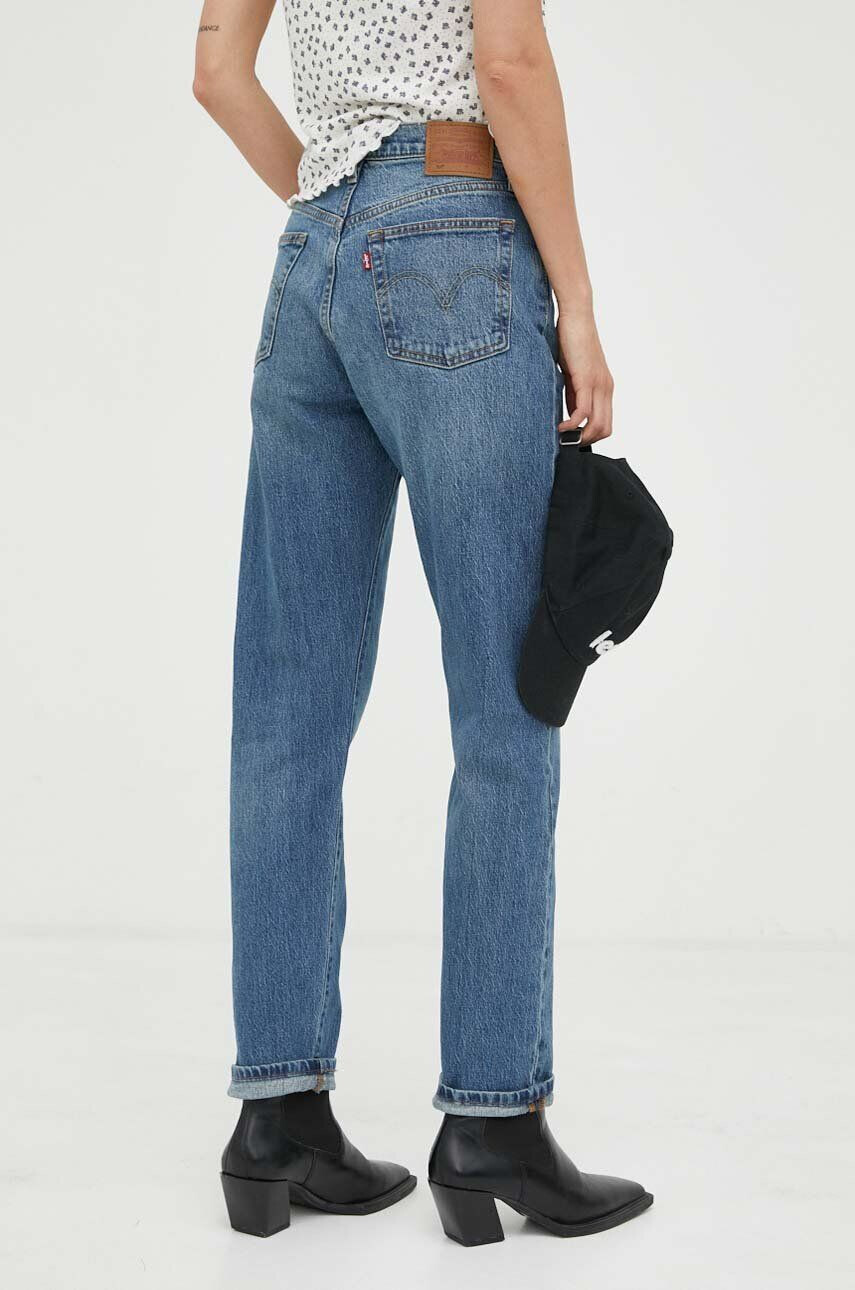 Levi's jeansi 501 CROP femei high waist - Pled.ro