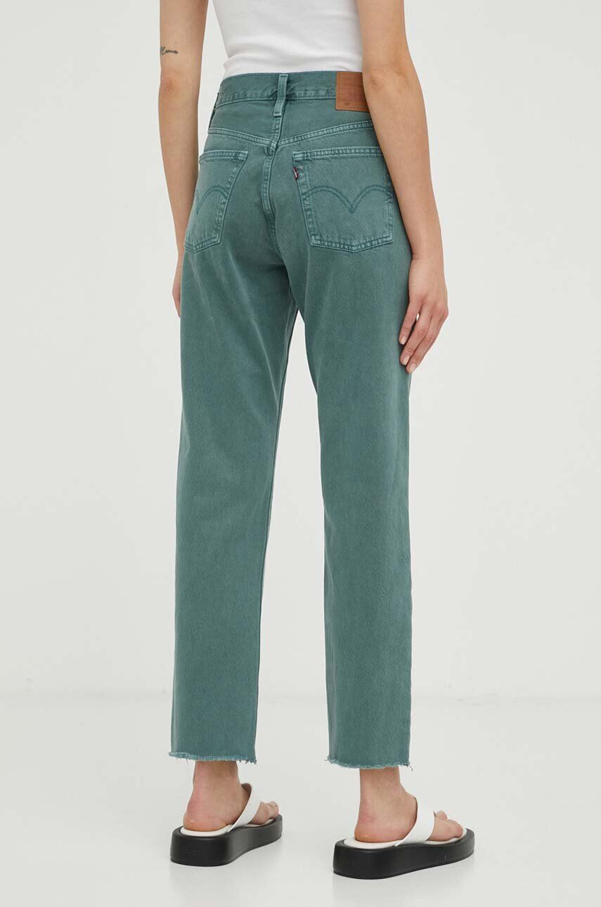 Levi's jeansi 501 CROP femei high waist - Pled.ro