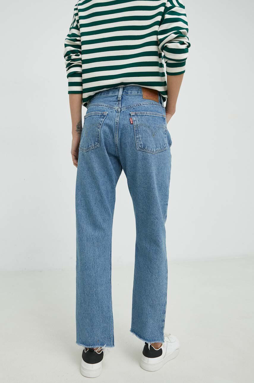 Levi's jeansi 501 Original Cropped femei high waist - Pled.ro