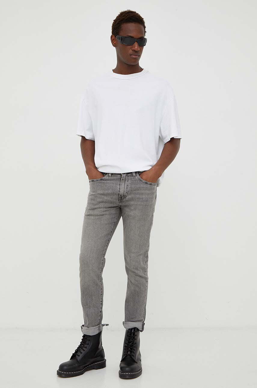 Levi's jeansi 512 SLIM TAPER barbati culoarea gri - Pled.ro