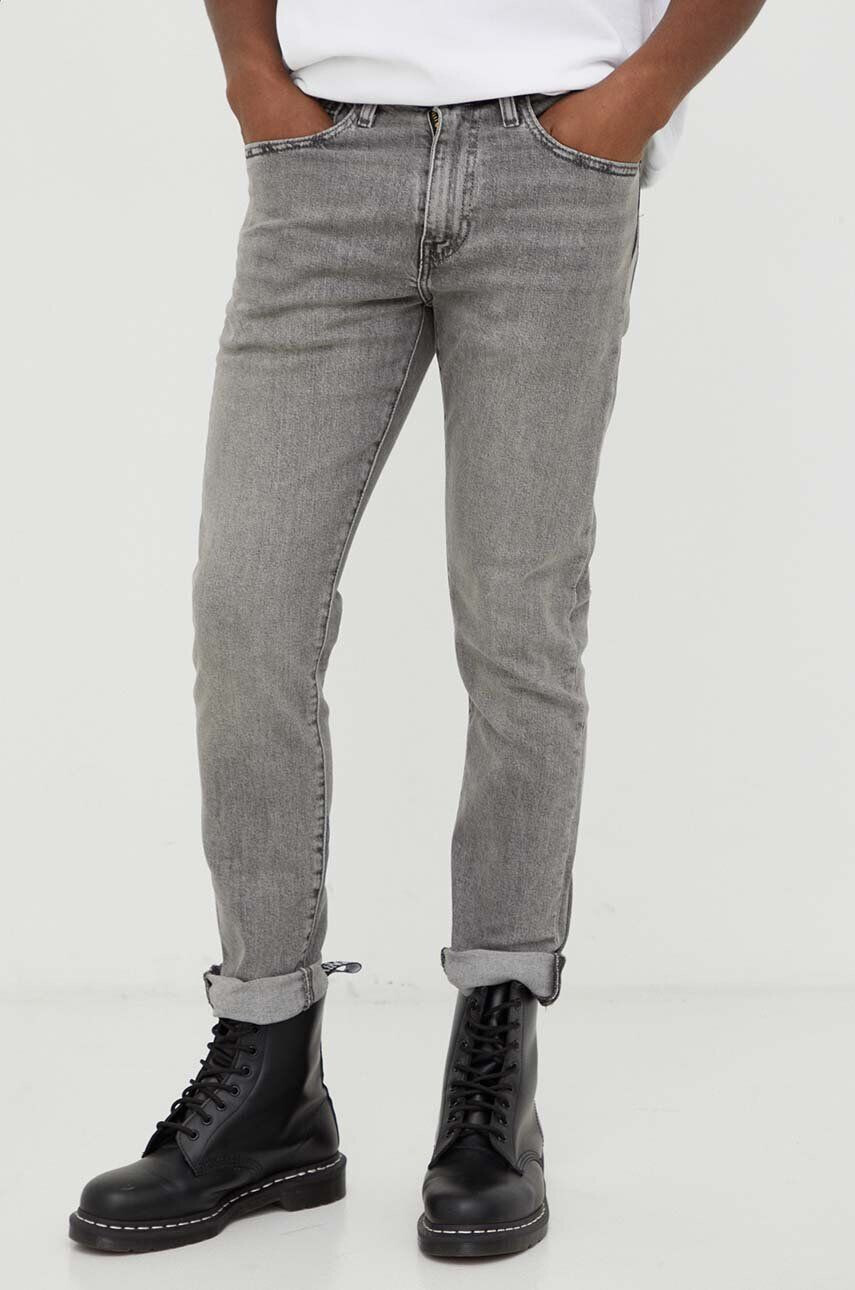 Levi's jeansi 512 SLIM TAPER barbati culoarea gri - Pled.ro