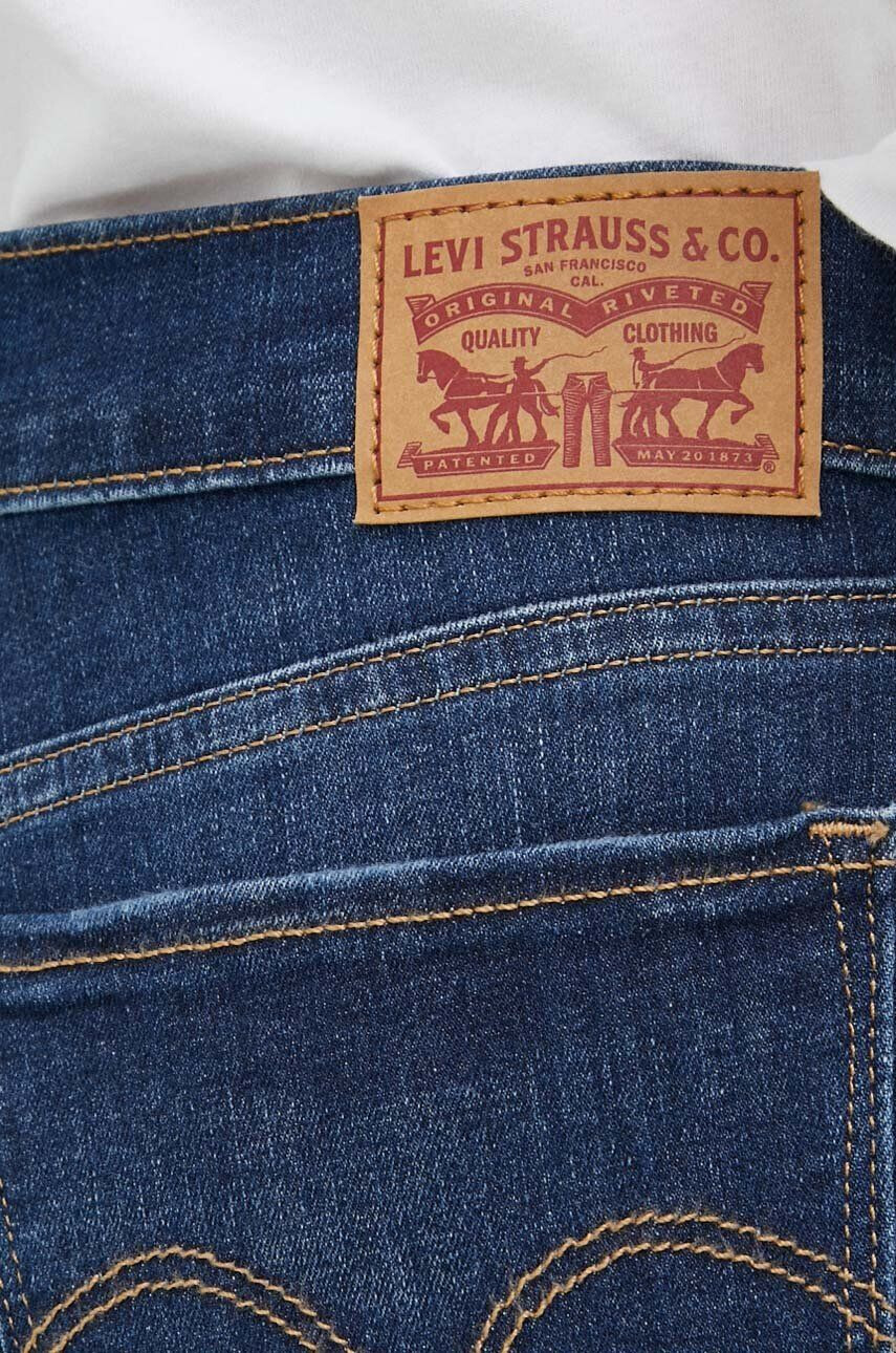 Levi's jeansi 710 femei culoarea albastru marin - Pled.ro