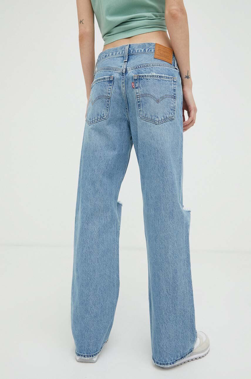 Levi's jeansi BAGGY BOOT femei medium waist - Pled.ro