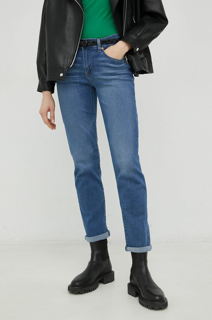 Levi's jeansi Boyfriend femei medium waist - Pled.ro