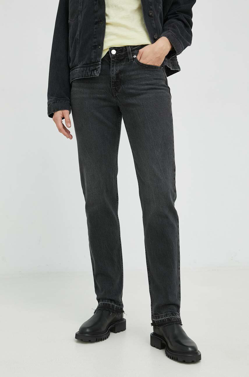 Levi's jeansi Low Pitch Straight femei high waist - Pled.ro