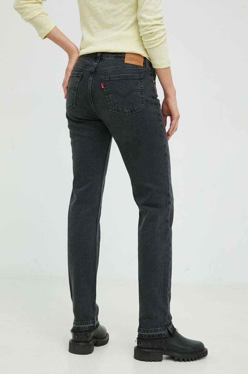 Levi's jeansi Low Pitch Straight femei high waist - Pled.ro