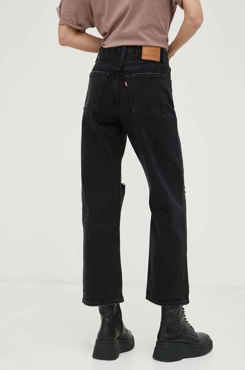 Levi's jeansi RIBCAGE STRAIGHT femei high waist - Pled.ro