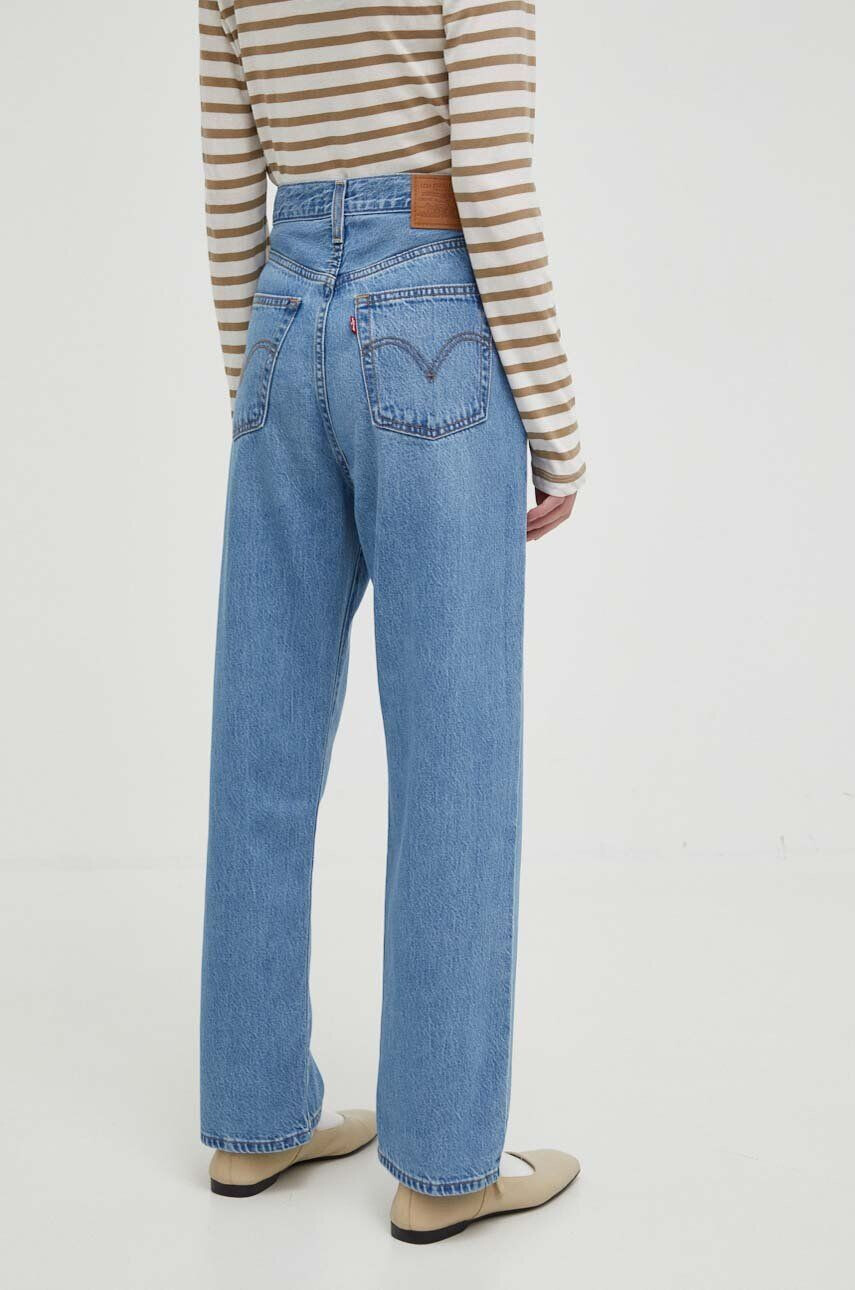 Levi's jeansi RIBCAGE STRAIGHT ANKLE femei high waist - Pled.ro