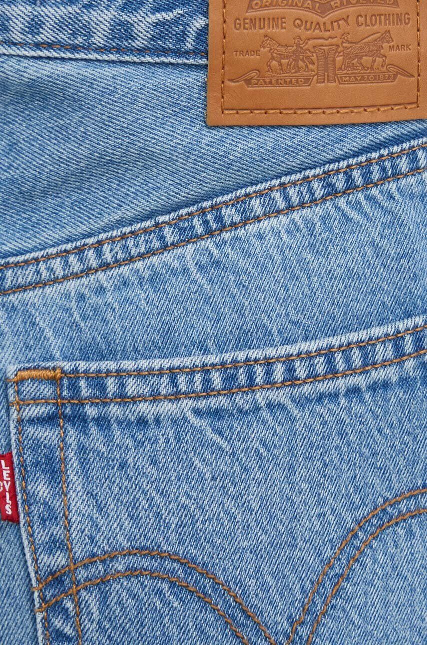 Levi's jeansi RIBCAGE STRAIGHT ANKLE femei high waist - Pled.ro