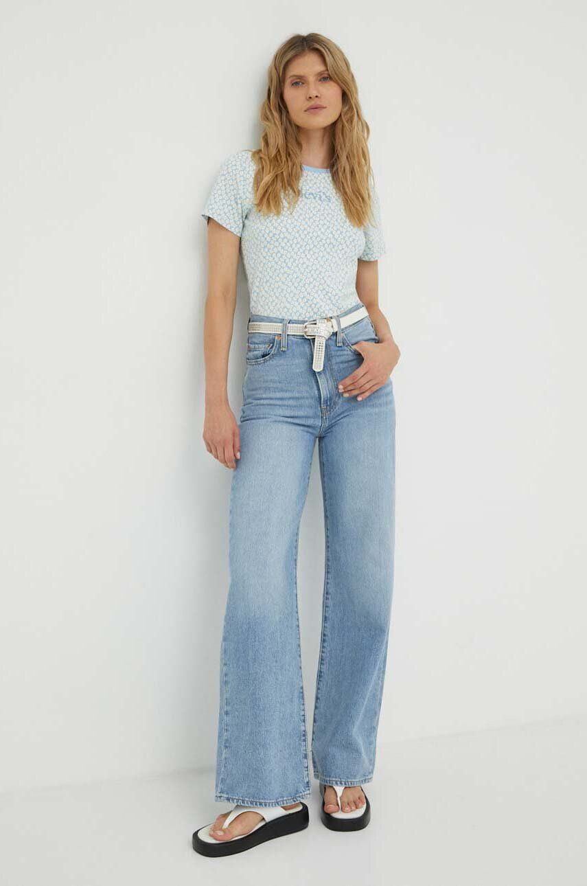 Levi's jeansi RIBCAGE WIDE LEG H223 femei - Pled.ro