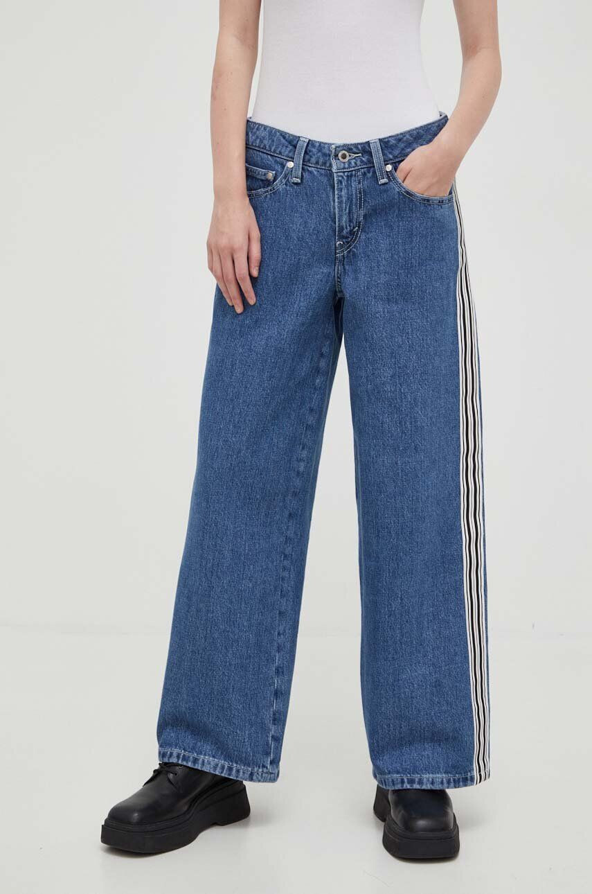 Levi's jeansi SilverTab femei culoarea albastru marin - Pled.ro