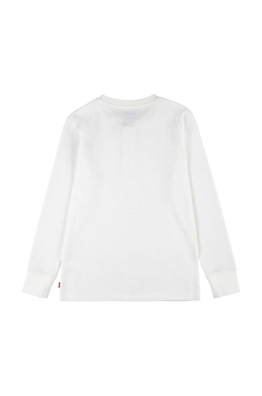 Levi's longsleeve copii culoarea bej neted - Pled.ro