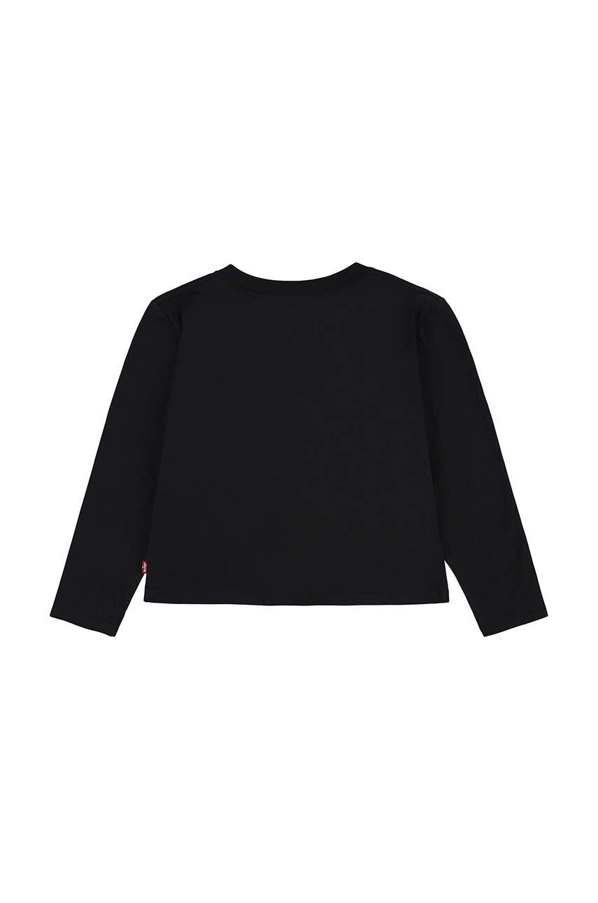 Levi's longsleeve copii culoarea negru - Pled.ro