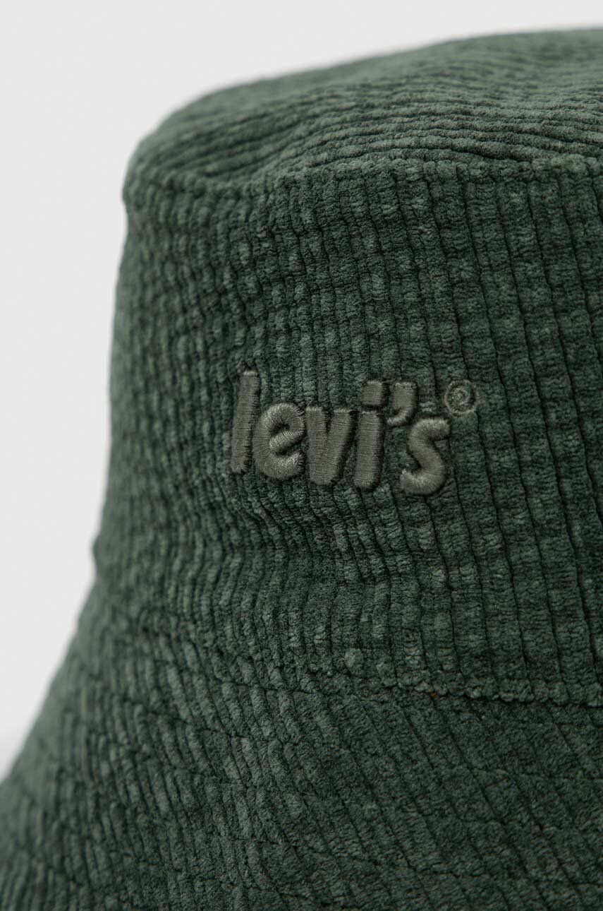 Levi's pălărie cu două fețe culoarea verde bumbac - Pled.ro