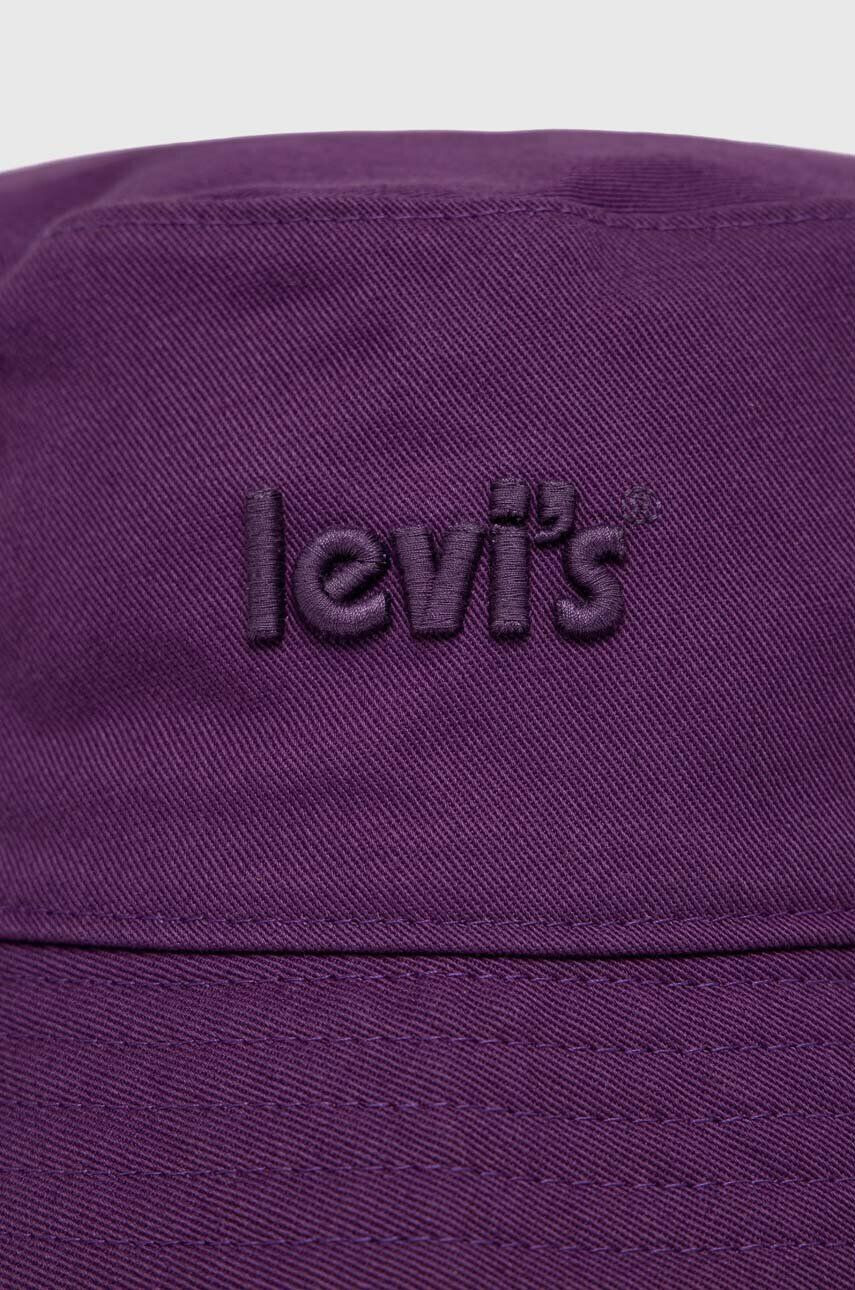 Levi's palarie reversibila din bumbac culoarea violet bumbac - Pled.ro