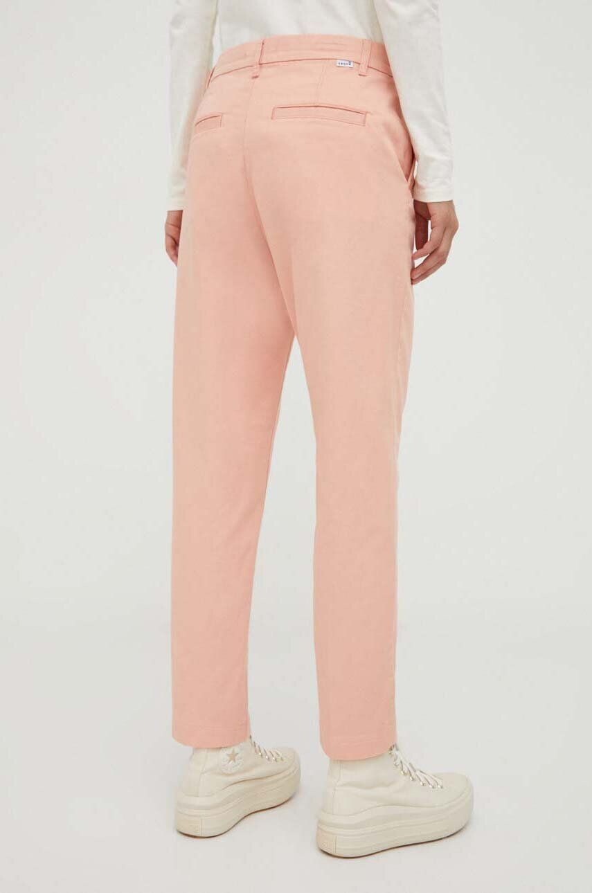 Levi's pantaloni femei culoarea portocaliu drept medium waist - Pled.ro