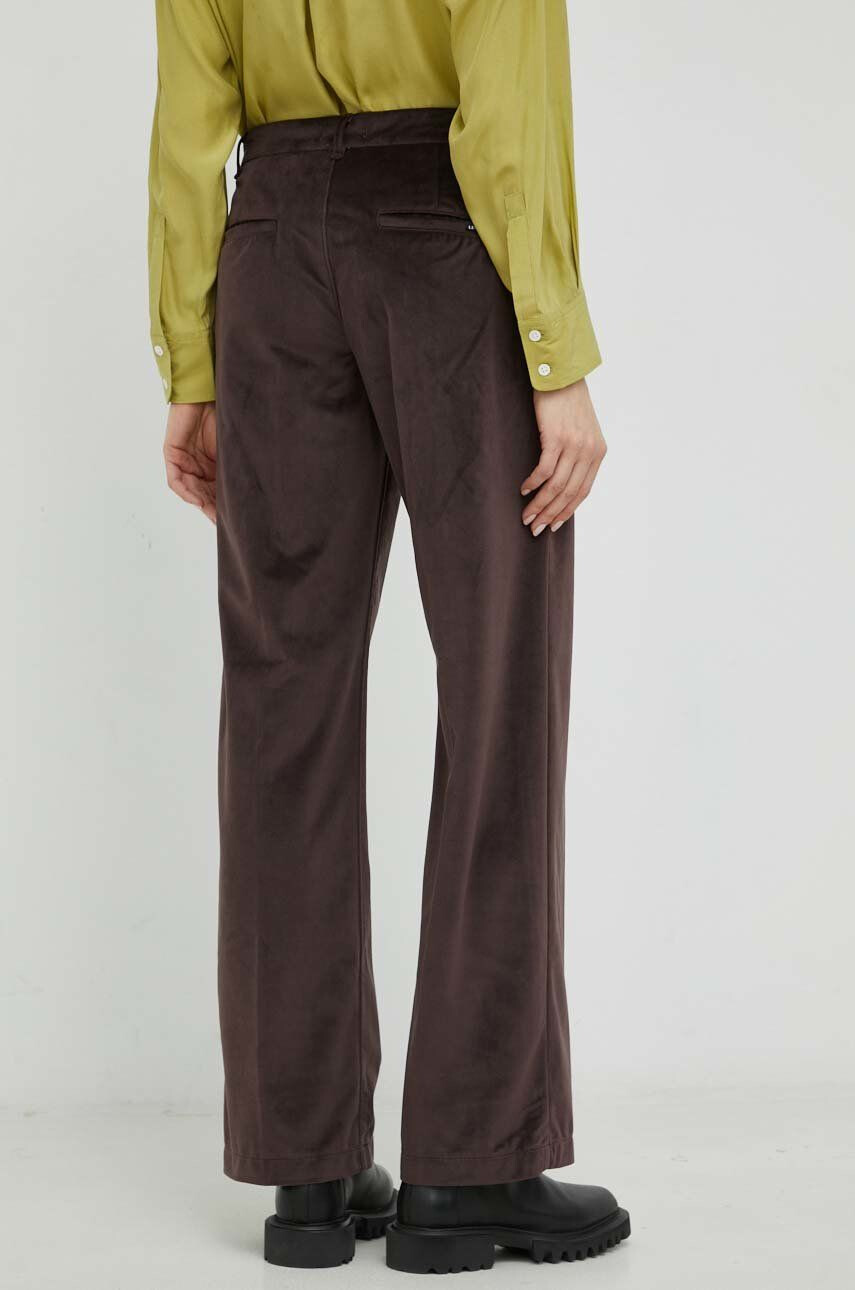 Levi's pantaloni femei culoarea maro lat high waist - Pled.ro