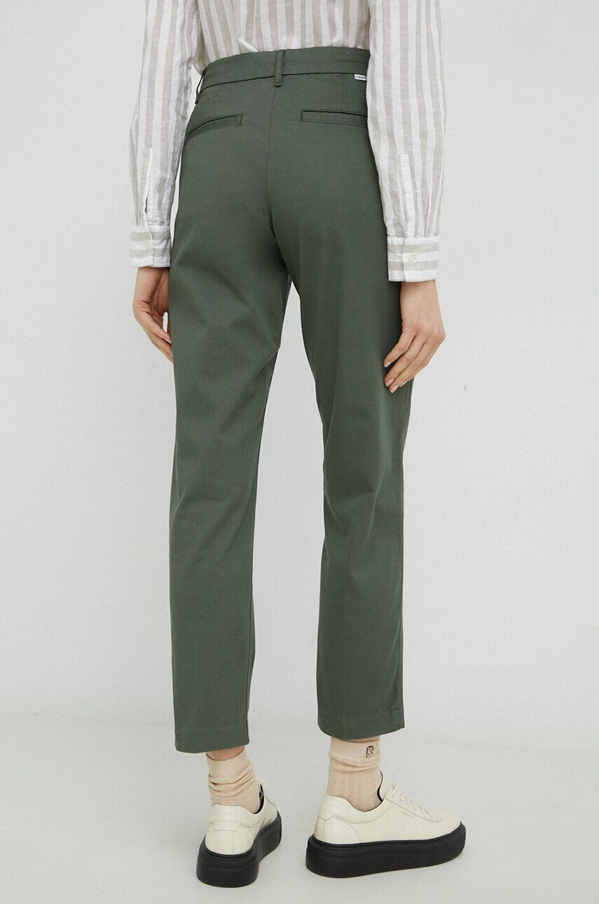 Levi's pantaloni femei culoarea verde mulata medium waist - Pled.ro