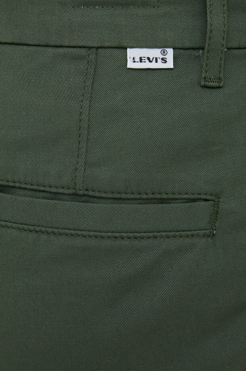 Levi's pantaloni femei culoarea verde mulata medium waist - Pled.ro