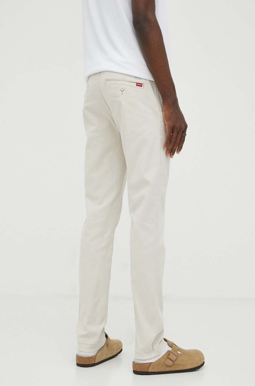 Levi's pantaloni barbati culoarea bej cu fason chinos - Pled.ro