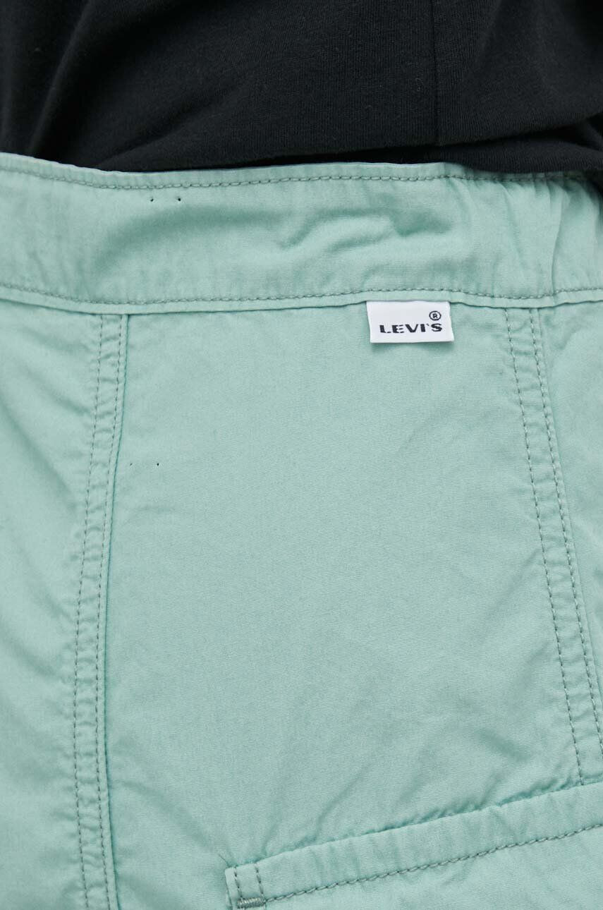 Levi's pantaloni CONVERTIBLE CARGO femei culoarea verde fit cargo high waist - Pled.ro