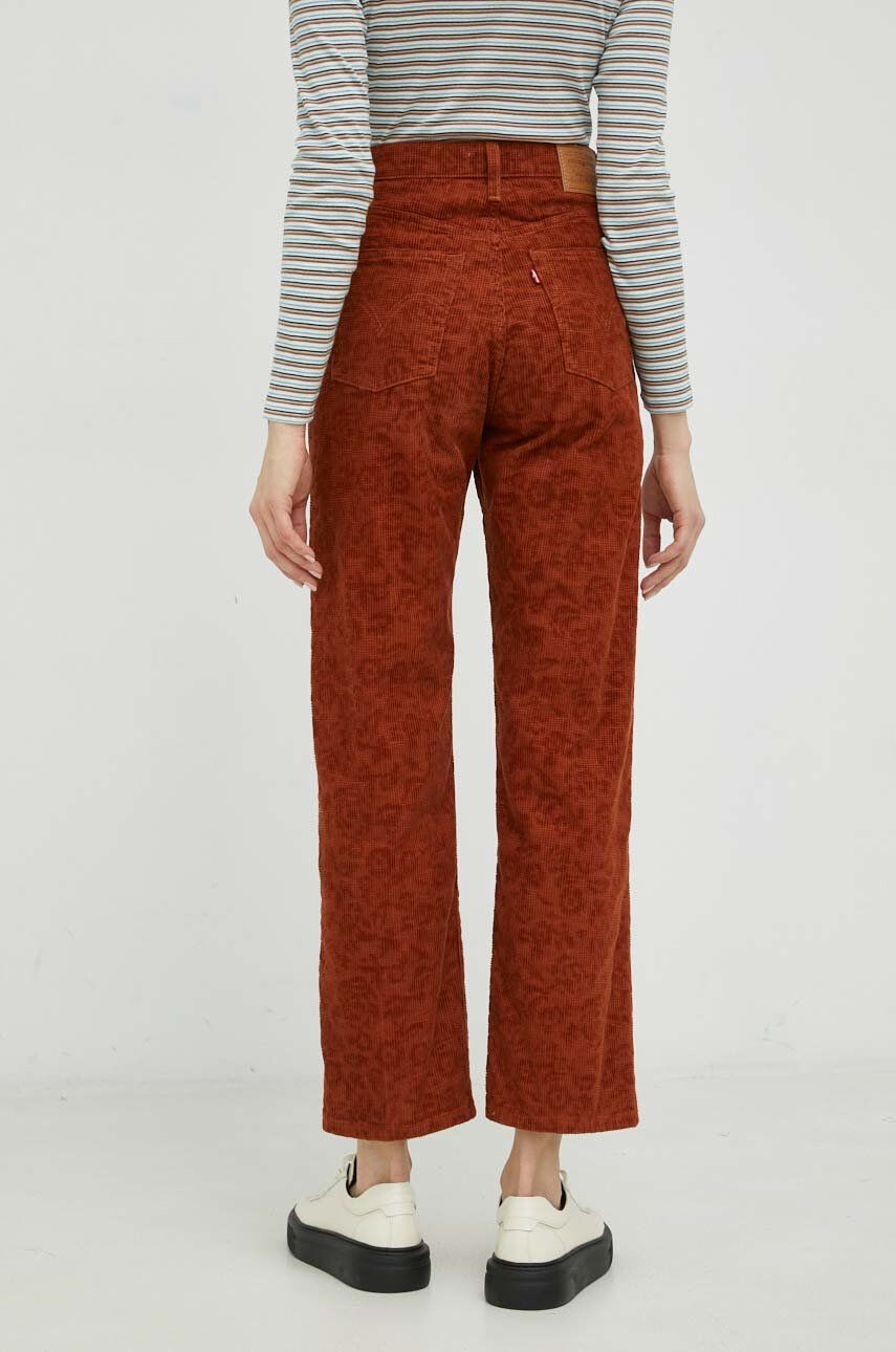 Levi's pantaloni de catifea cord femei high waist - Pled.ro