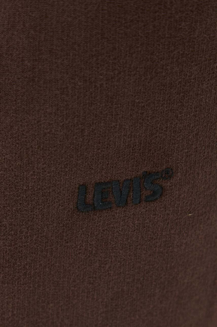 Levi's pantaloni de trening din bumbac culoarea turcoaz cu imprimeu - Pled.ro