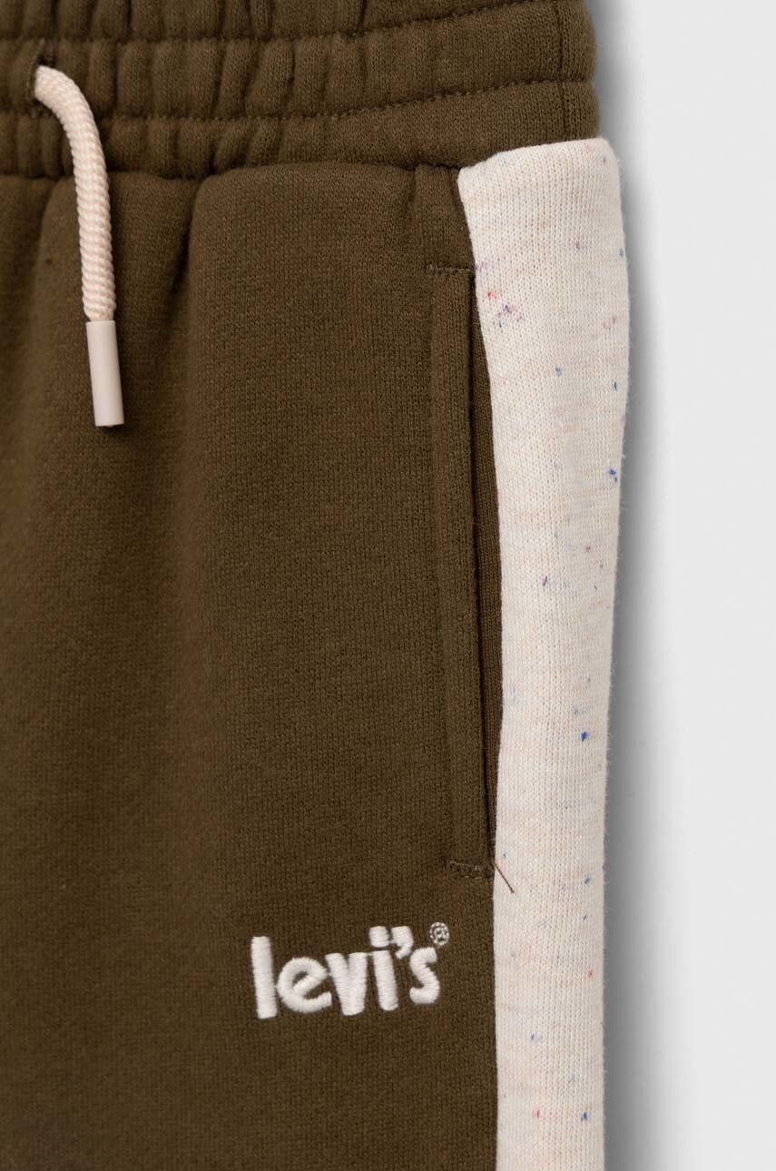 Levi's pantaloni de trening pentru copii culoarea bej melanj - Pled.ro