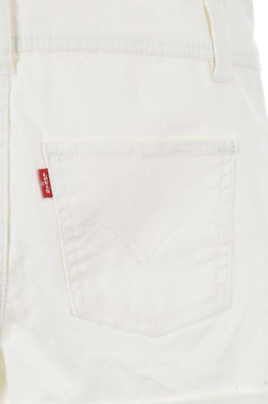 Levi's pantaloni scurti din denim pentru copii culoarea alb neted - Pled.ro