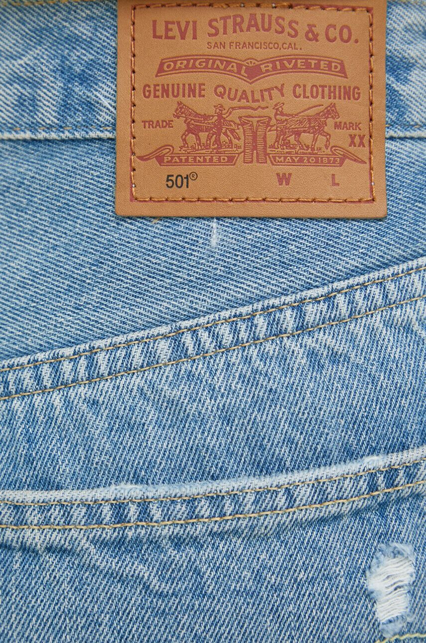 Levi's pantaloni scurti jeans femei neted high waist - Pled.ro