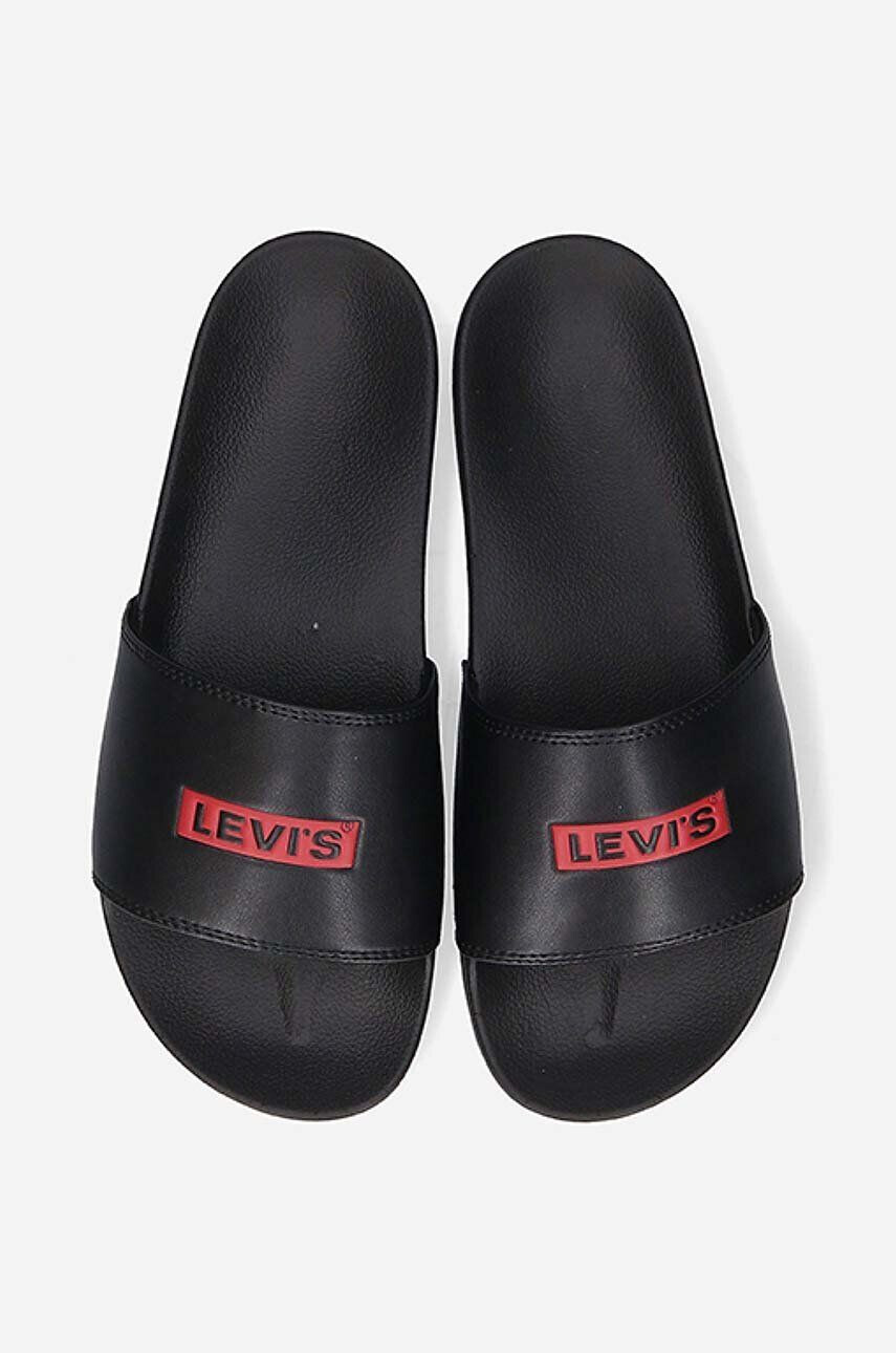 Levi's papuci June Boxtab S femei culoarea negru D6567.0001-59 - Pled.ro