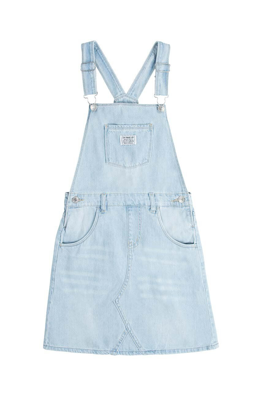 Levi's rochie din denim pentru copii mini drept - Pled.ro