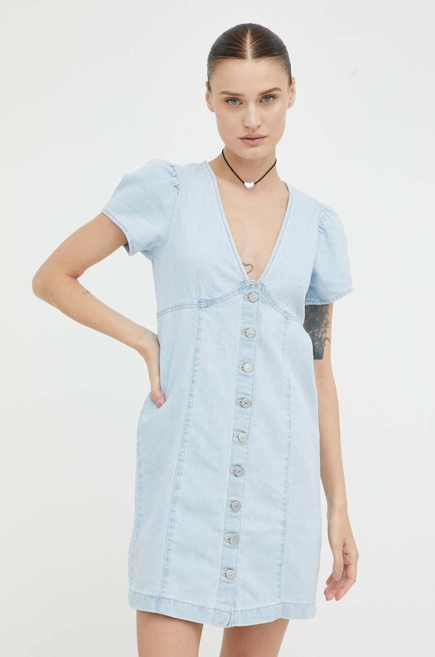 Levi's rochie jeans mini mulata - Pled.ro