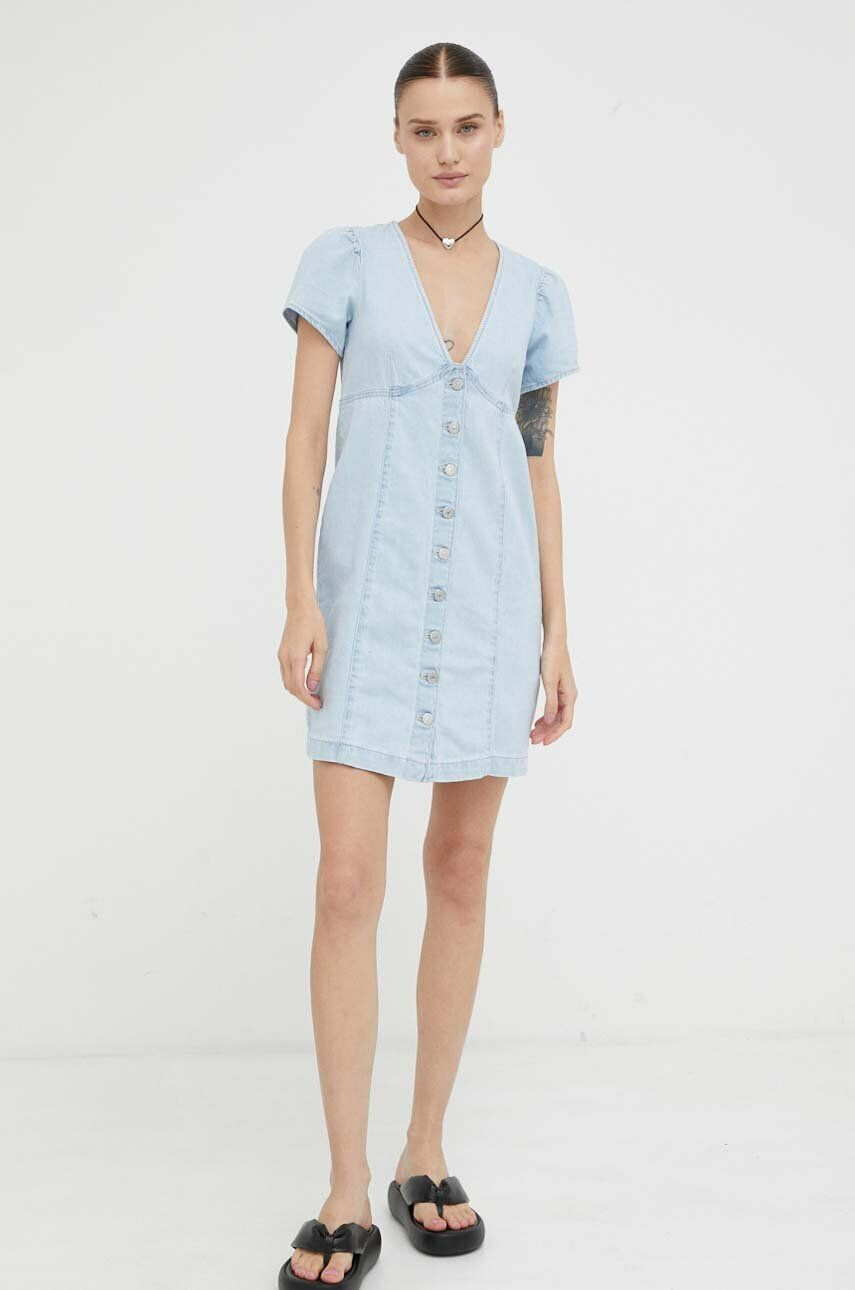 Levi's rochie jeans mini mulata - Pled.ro