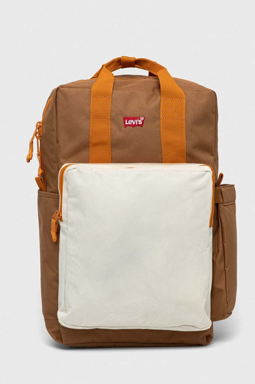 Levi's rucsac culoarea bej mare modelator - Pled.ro