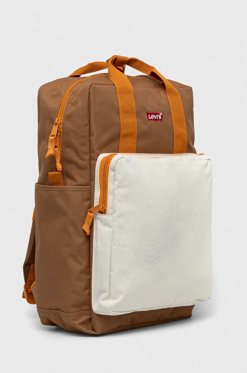 Levi's rucsac culoarea bej mare modelator - Pled.ro