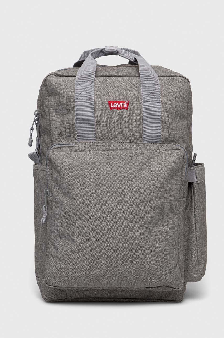 Levi's rucsac culoarea gri mare neted - Pled.ro