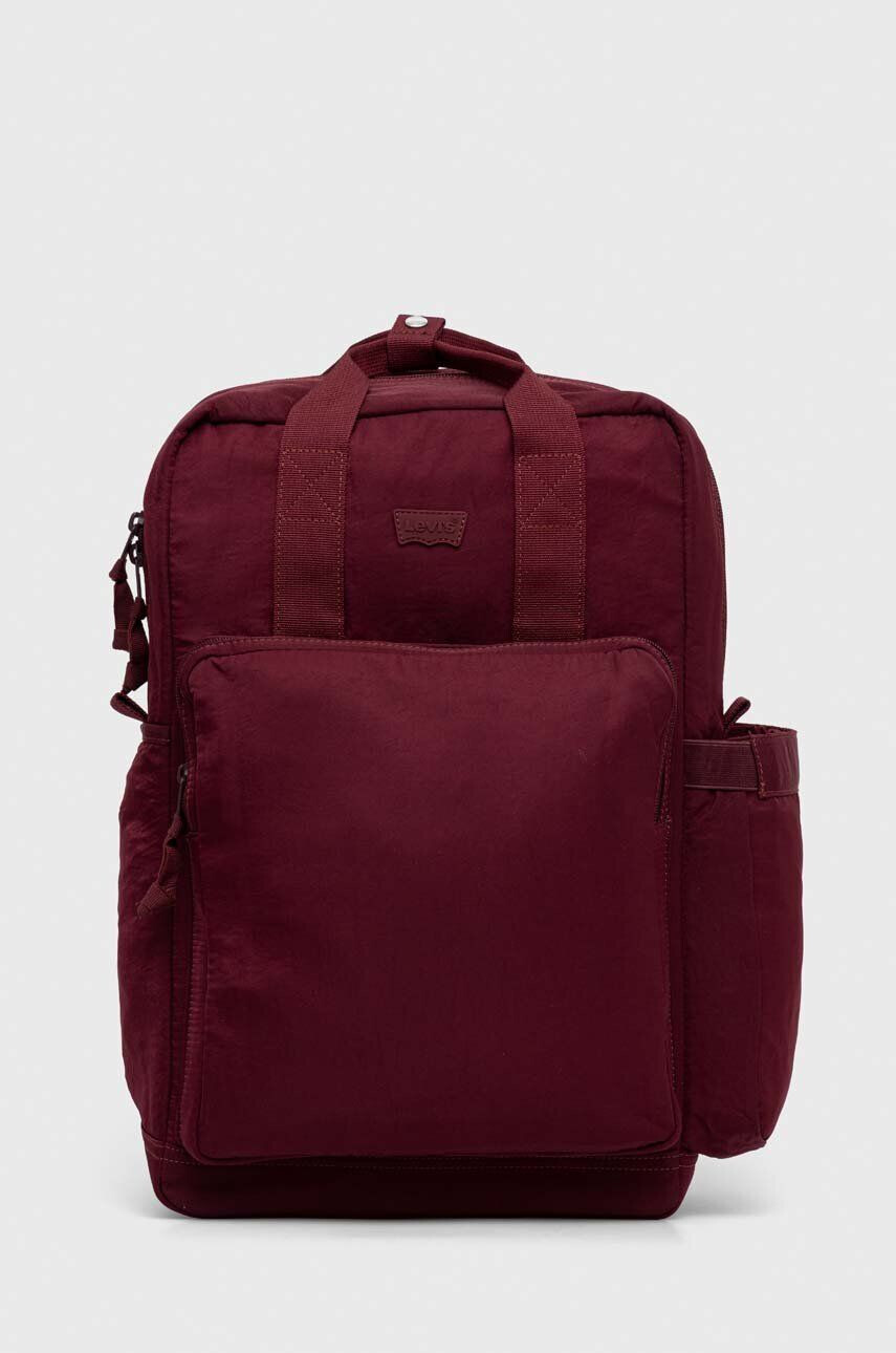 Levi's rucsac culoarea bordo mare neted - Pled.ro