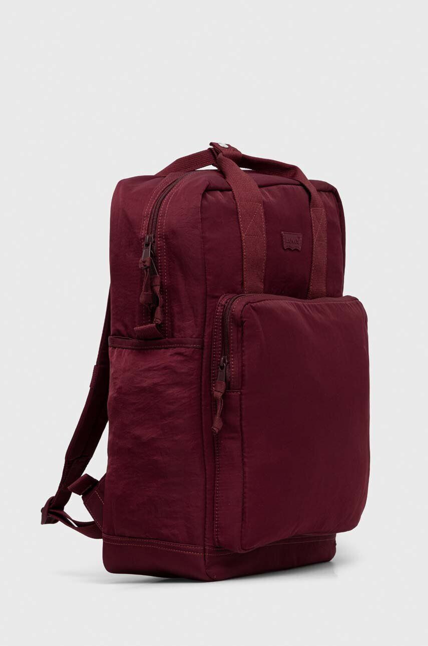 Levi's rucsac culoarea bordo mare neted - Pled.ro