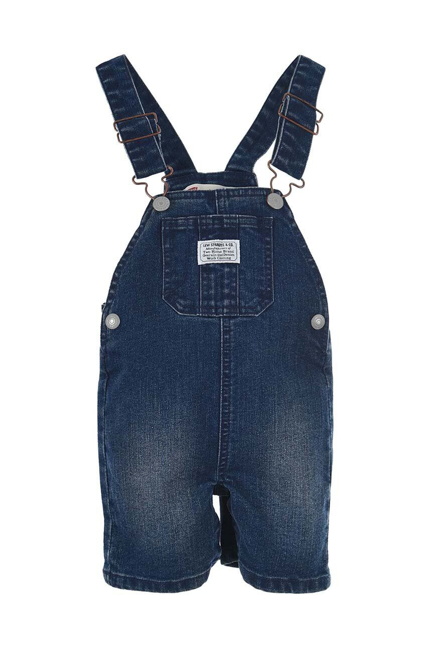 Levi's salopete din denim pentru copii culoarea albastru marin - Pled.ro